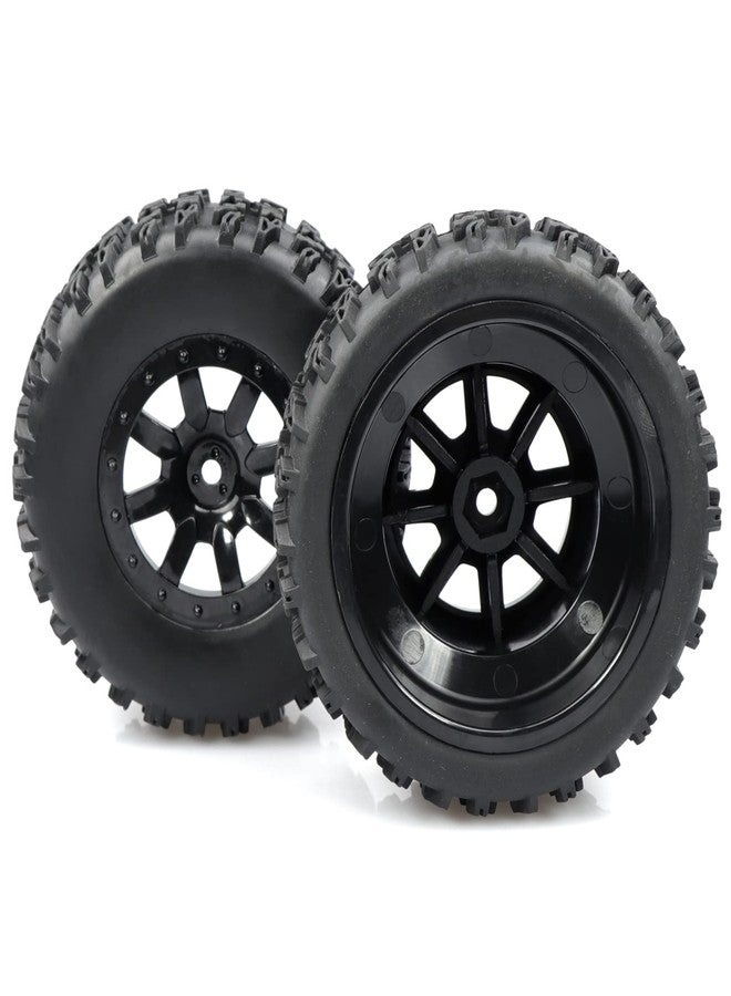 Aimrock 4-Pack 1/10 Pre-Glued 12mm Hex 3.2" Short Course SC Trucks Wheels and Tires Combo for Losi Tenacity Slash Blackout Off-Road Car - Image 4